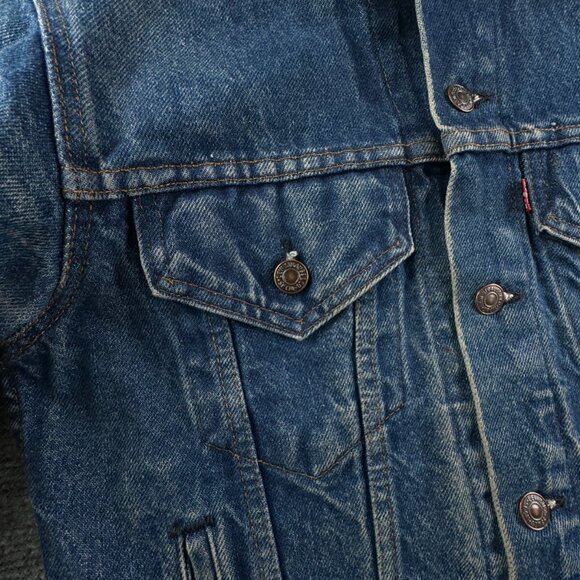 VTG LEVIS Trucker Jacket 70506-0216 Denim Type 3 USA Blue FACT. 527 Size 34 - Picture 8 of 16